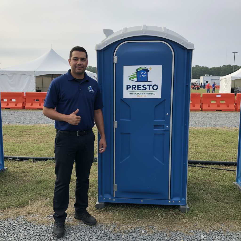Presto Porta Potty Rental Mobile standard porta potty unit