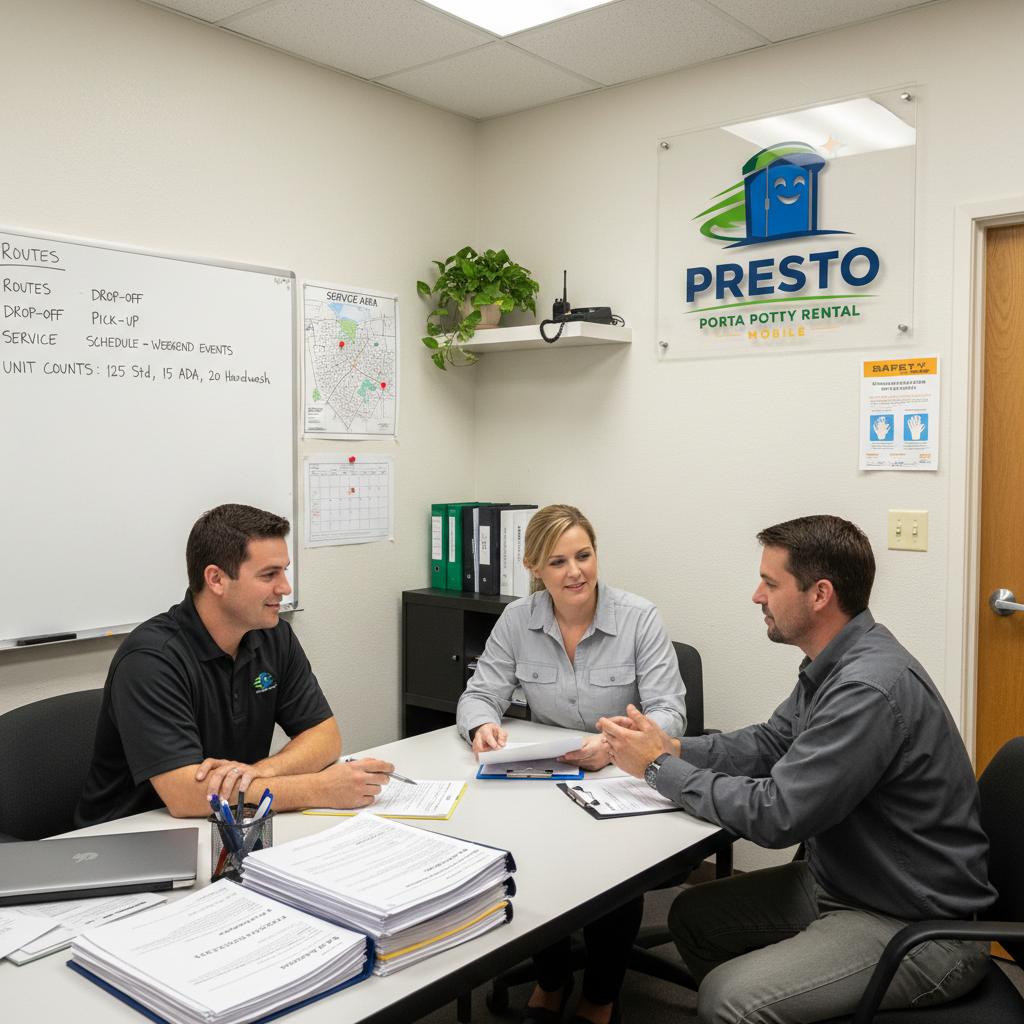 Presto Porta Potty Rental Mobile office consultation