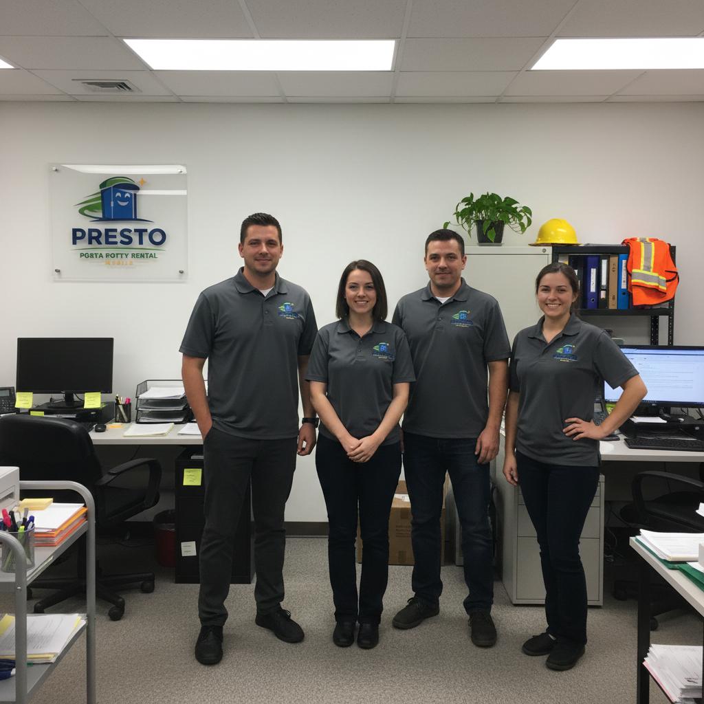 Presto Porta Potty Rental Mobile office team